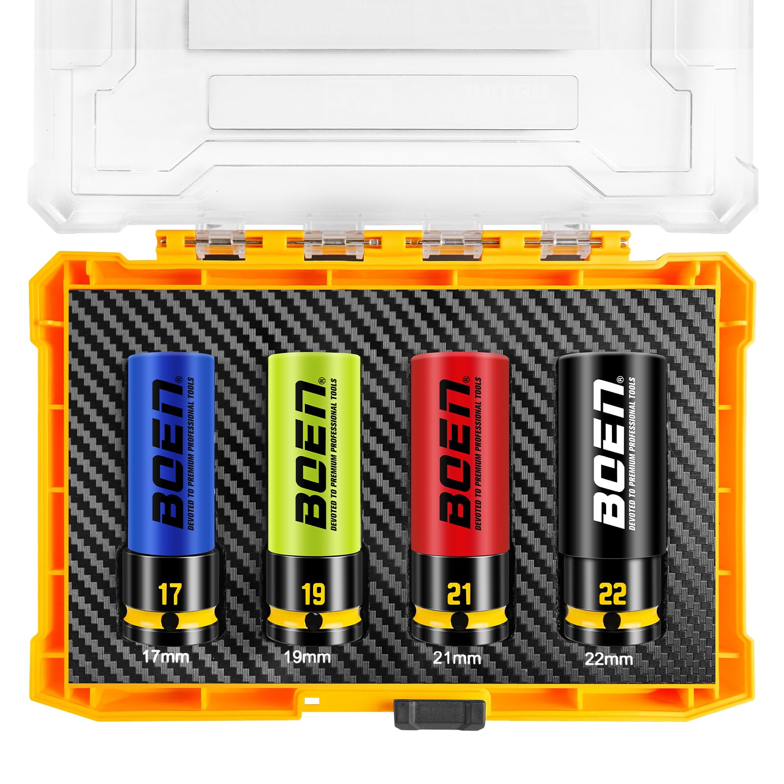 Boen 17mm blue socket with color code for quick size identification and firm grip.
