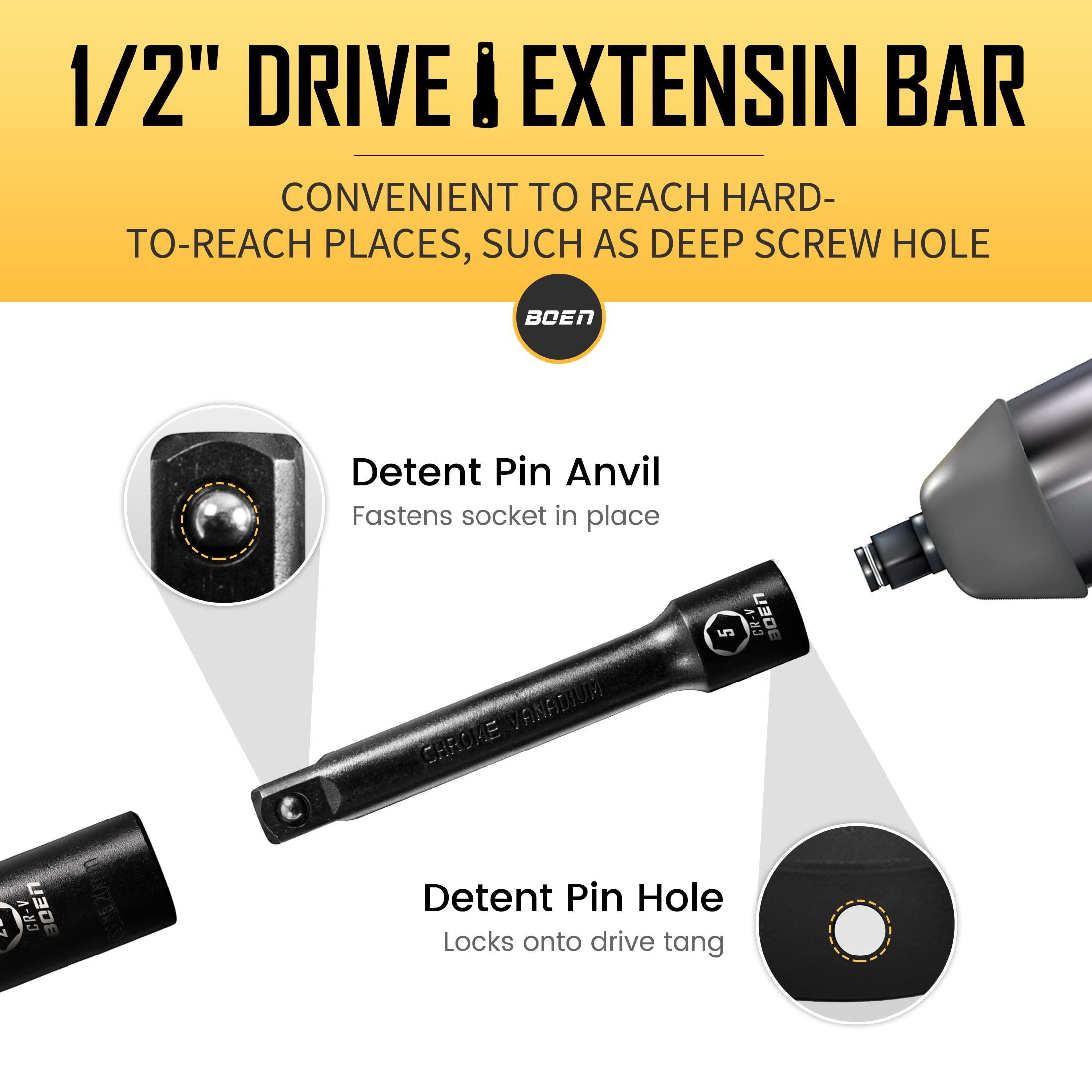 Boen black manganese phosphate coating protects against corrosion.