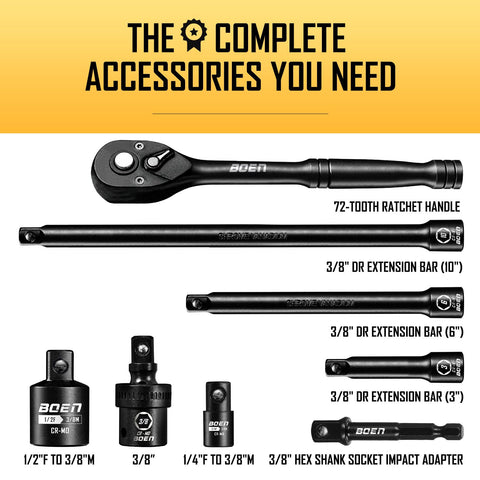 Adapter completes tool compatibility for varied fasteners.