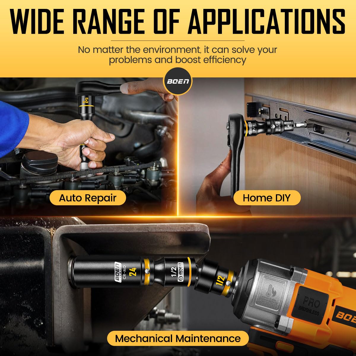 Boen DIY and automotive toolkit supports home maintenance tasks