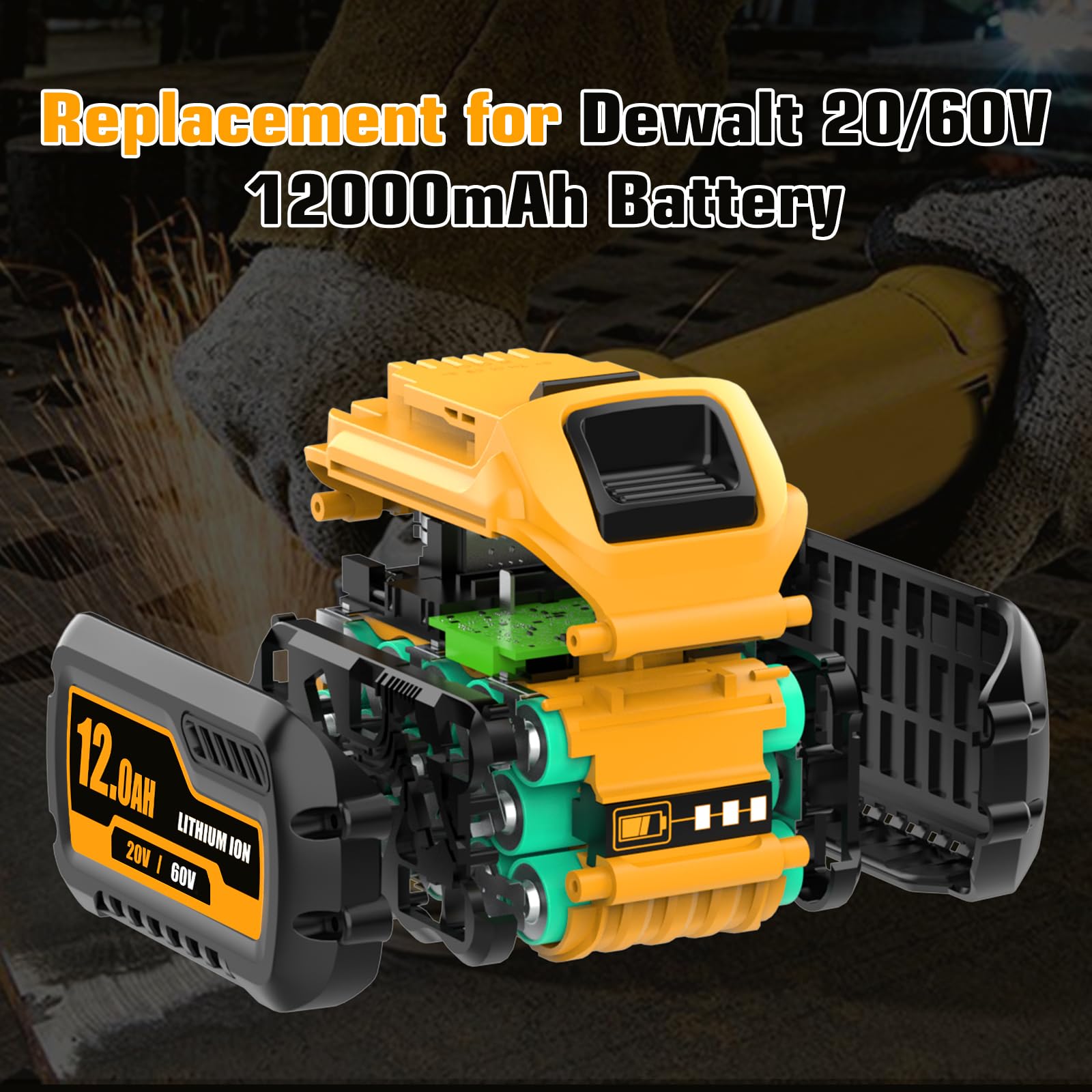 Boetpcr battery featuring safety protection circuit against overcharge and short circuits.