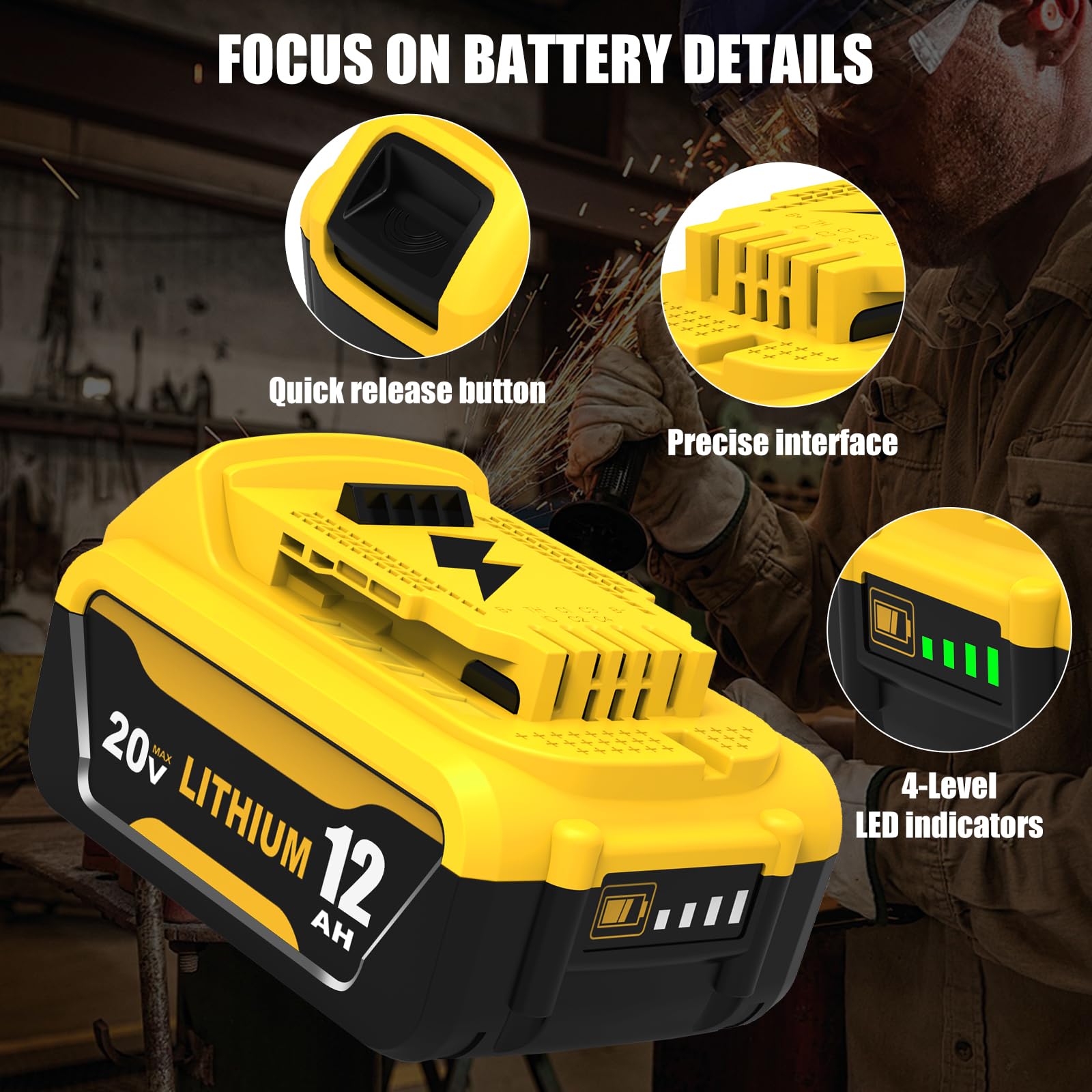 Boetpcr DCB107 charger front view showcasing quick charge readiness