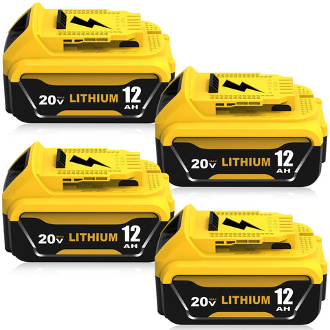 Boetpcr Dewalt 20V replacement battery 4-pack front view for extended runtime.