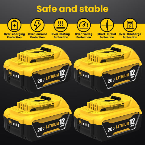 Boetpcr Dewalt 20V battery in-tool shot shows compact lithium design.
