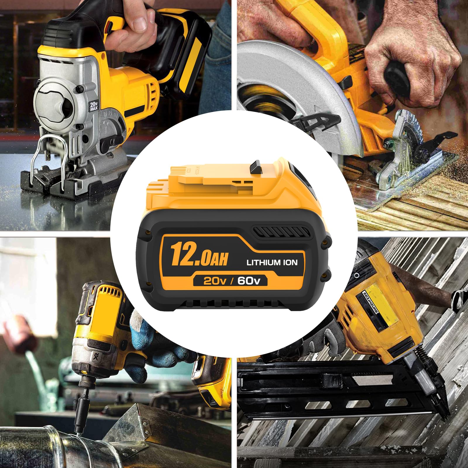 Boetpcr high-capacity Dewalt replacement ready for demanding tasks.