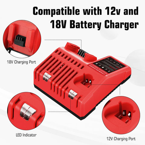 Boetpcr Milwaukee 18V battery charger with wide input range