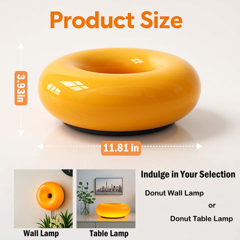 Gift-worthy presentation of Bofea orange donut lamp idea