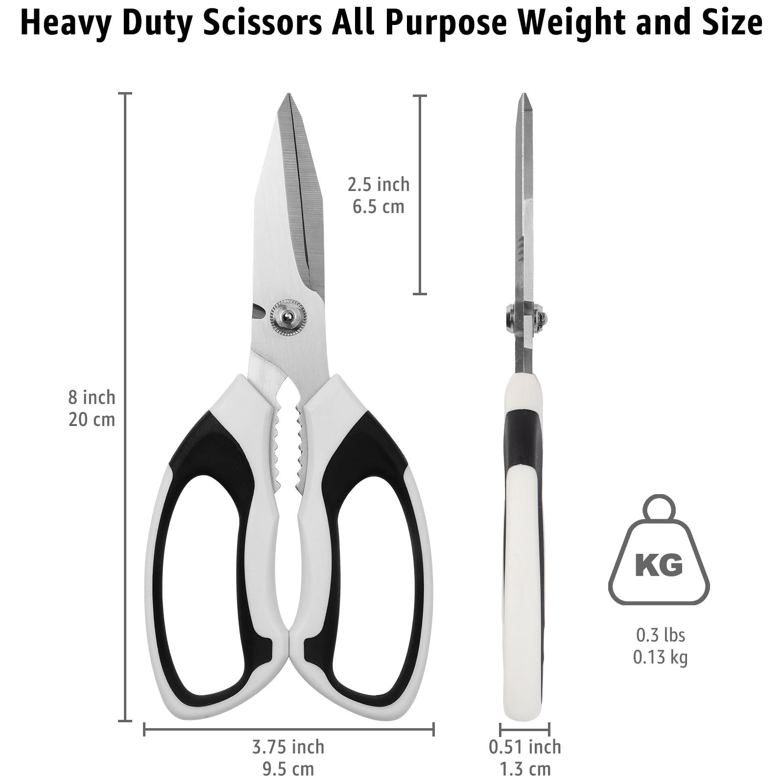 BoFuYuan 8-Inch scissors cutting cardboard precisely.