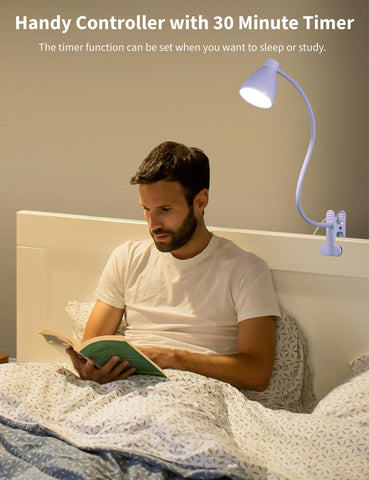 6-foot USB cord powers the BOHON lamp from a laptop or power bank.