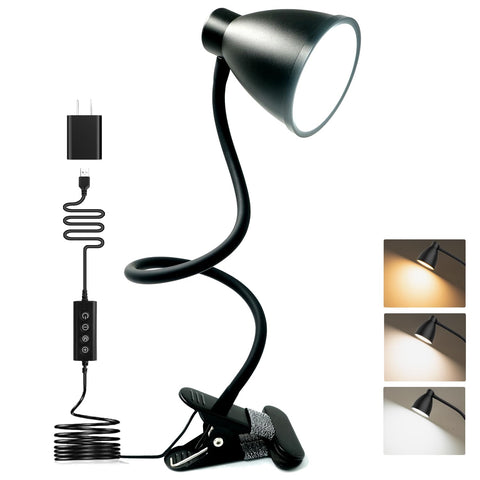 BOHON desk lamp clip-on design for versatile workspace lighting and flexibility