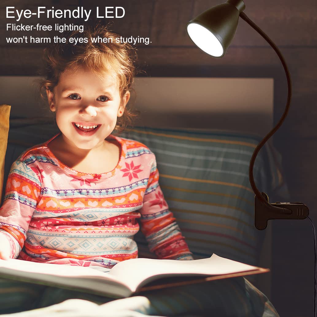 BOHON eye-care lighting with 38 LEDs reduces eye strain during long reading