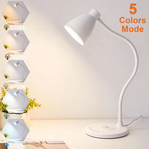 BOHON desk lamp displaying five color temperatures for task lighting