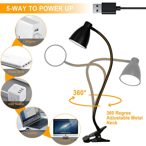 BOHON USB-powered design fits laptops, power banks, or adapters for flexible setup