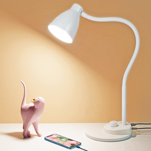 BOHON LED Desk Lamp base with USB port for easy charging while studying.