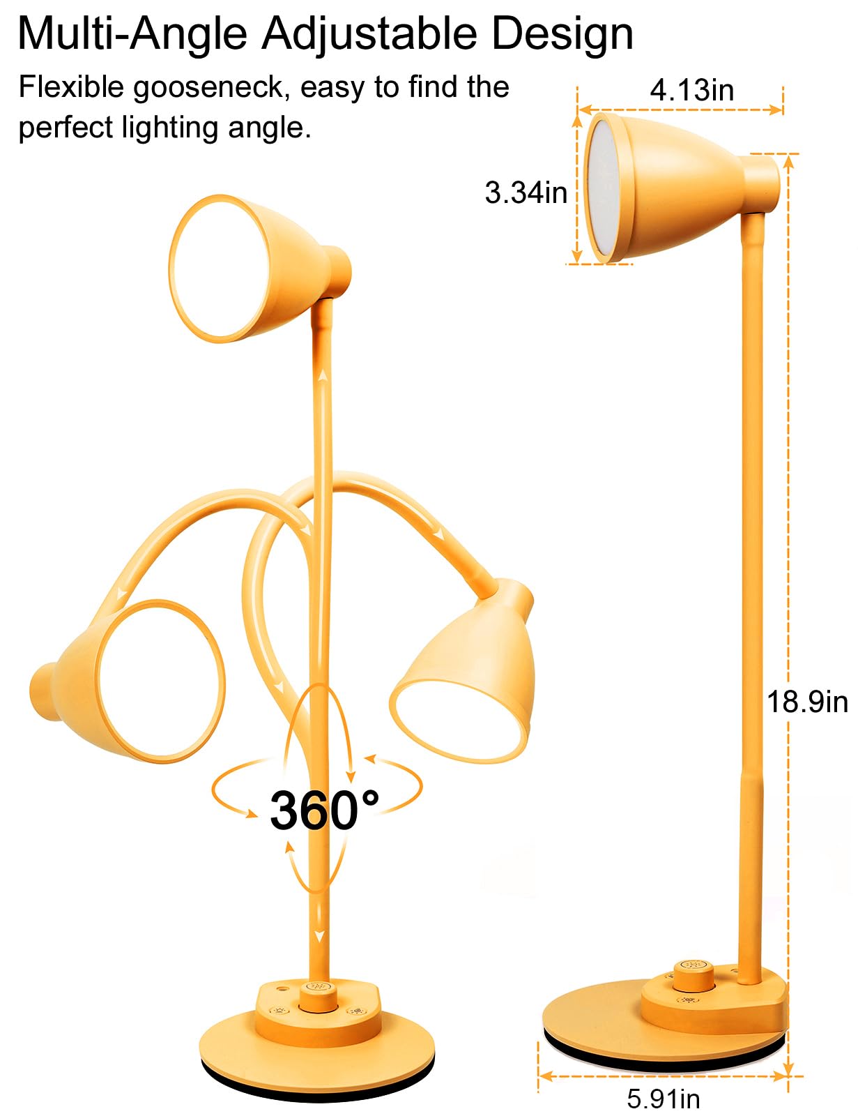 BOHON LED lamp arrives with a 5V/2A adapter for quick setup.