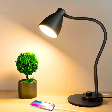 BOHON LED desk lamp with USB port for convenient charging while working