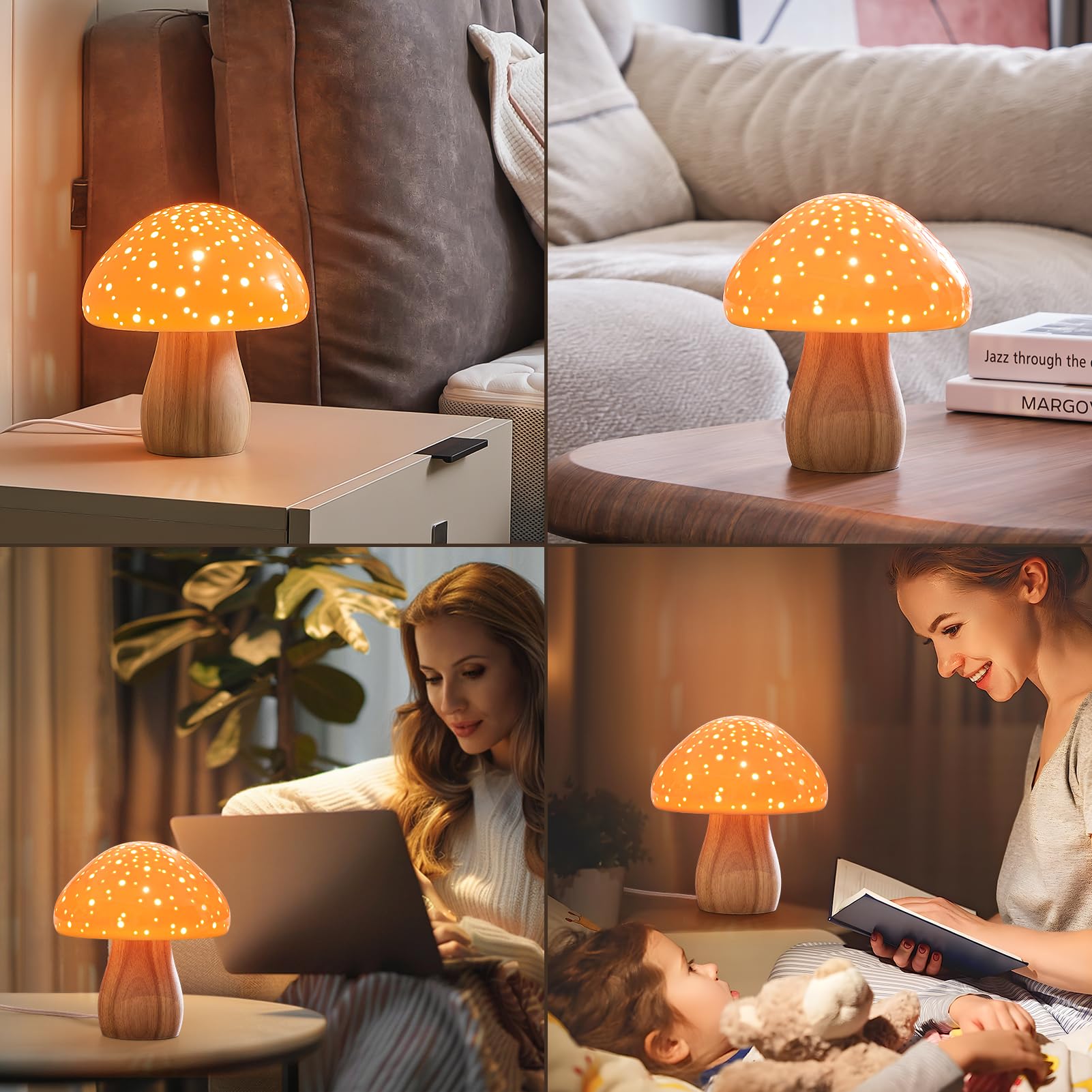 Evening ambience created by BOHON lamp on a side table