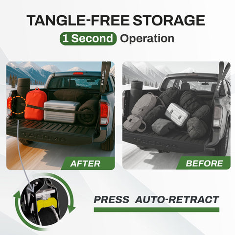 Bohua auto-retract strap simplifying storage after securing