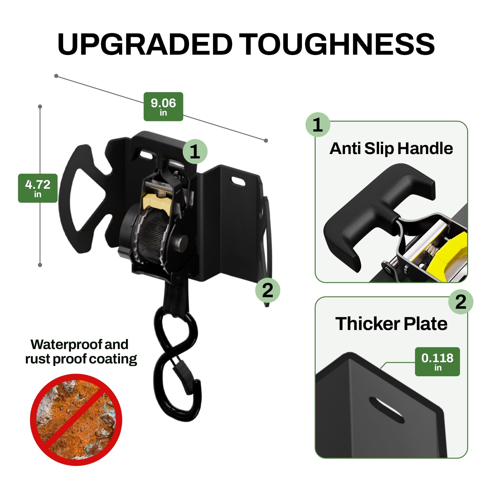 Bohua 1x10 ft reinforced strap ready for use
