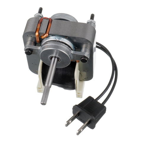BOJACK bathroom fan motor side view shows compact wiring and mounting profile.