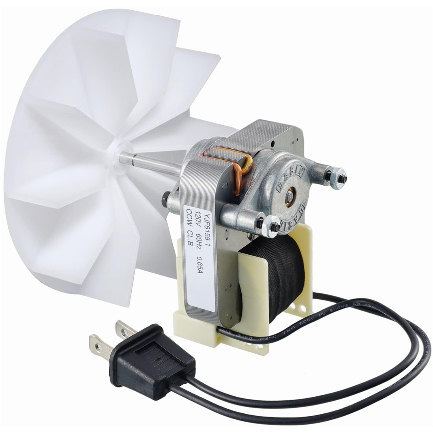 BOJACK bathroom fan motor ready for replacement in a 50 CFM exhaust system