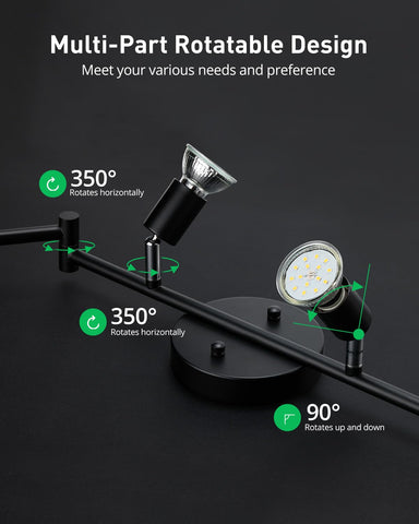 Bojim track kit foldable arms for flexible living room configurations