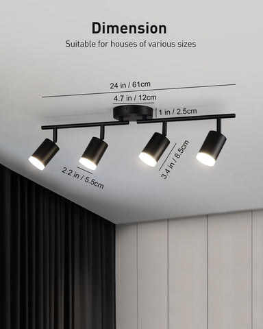 Bojim track lighting installation is quick and simple for various rooms.