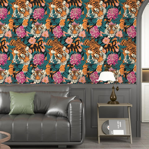 BOKEBEVE removable self-adhesive wallpaper enables quick, clean repositioning.
