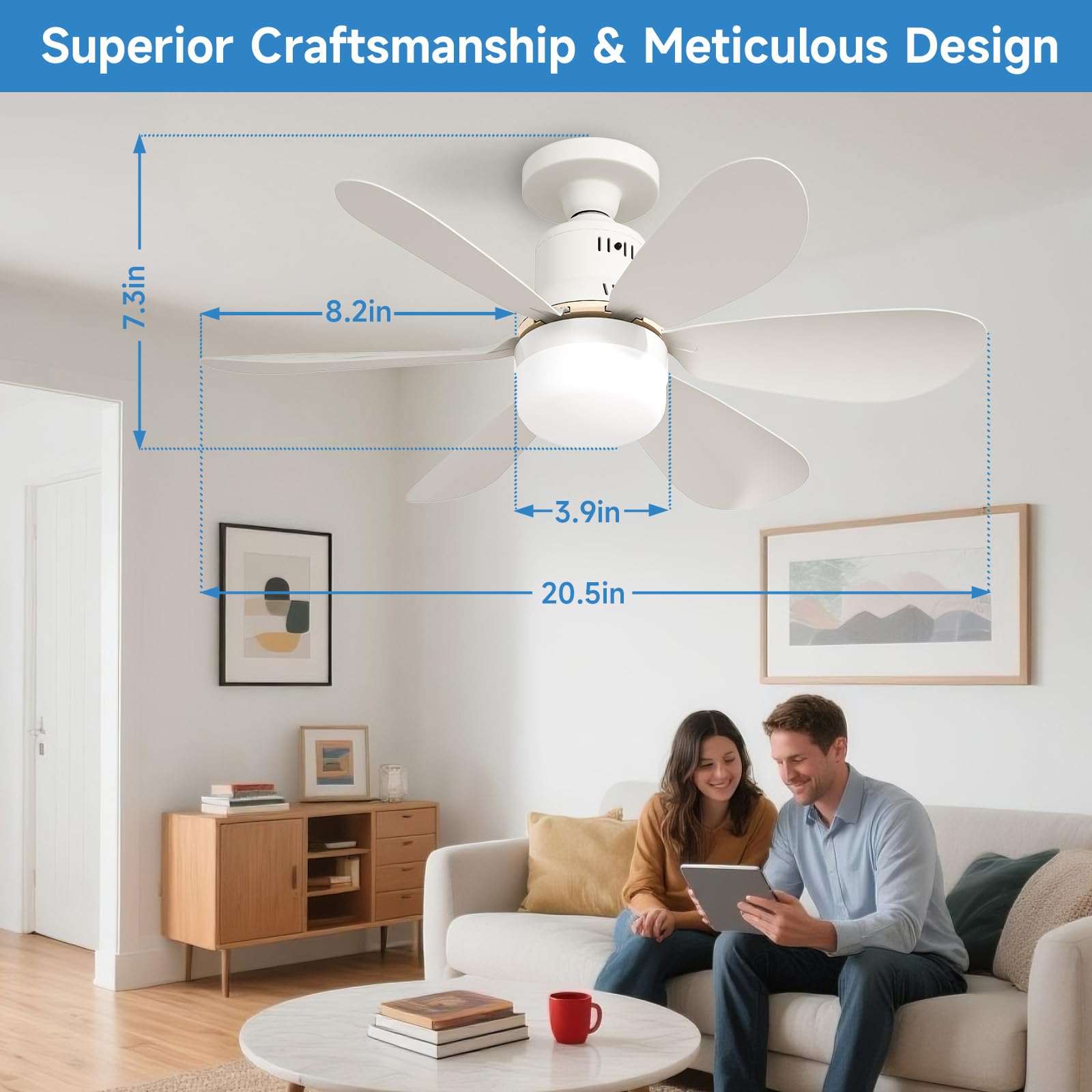 BOKELUNA Socket Fan Light bedroom-ambience enhances night-time comfort