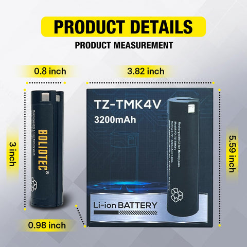 BolidTec 3200mAh battery for Milwaukee headlamp 2114-21 reliable power during long shifts