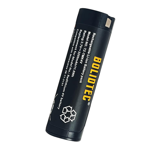 BolidTec 4V 3200mAh battery pack, compact and reliable power for Milwaukee devices.