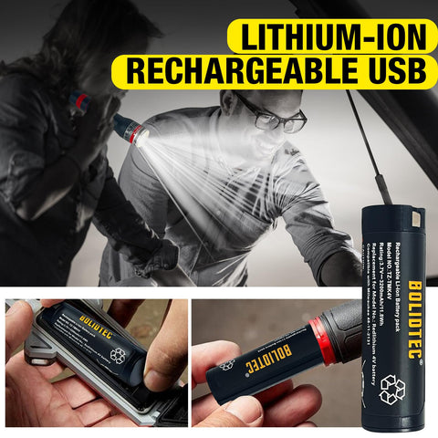 BolidTec lithium-ion battery offers longer run time and dependable performance.