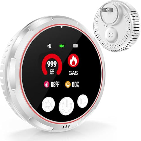 BoltBlaze 6-in-1 detector front view with LCD for real-time readings