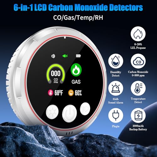 BoltBlaze 6-in-1 detector side view showing plug-in compatibility