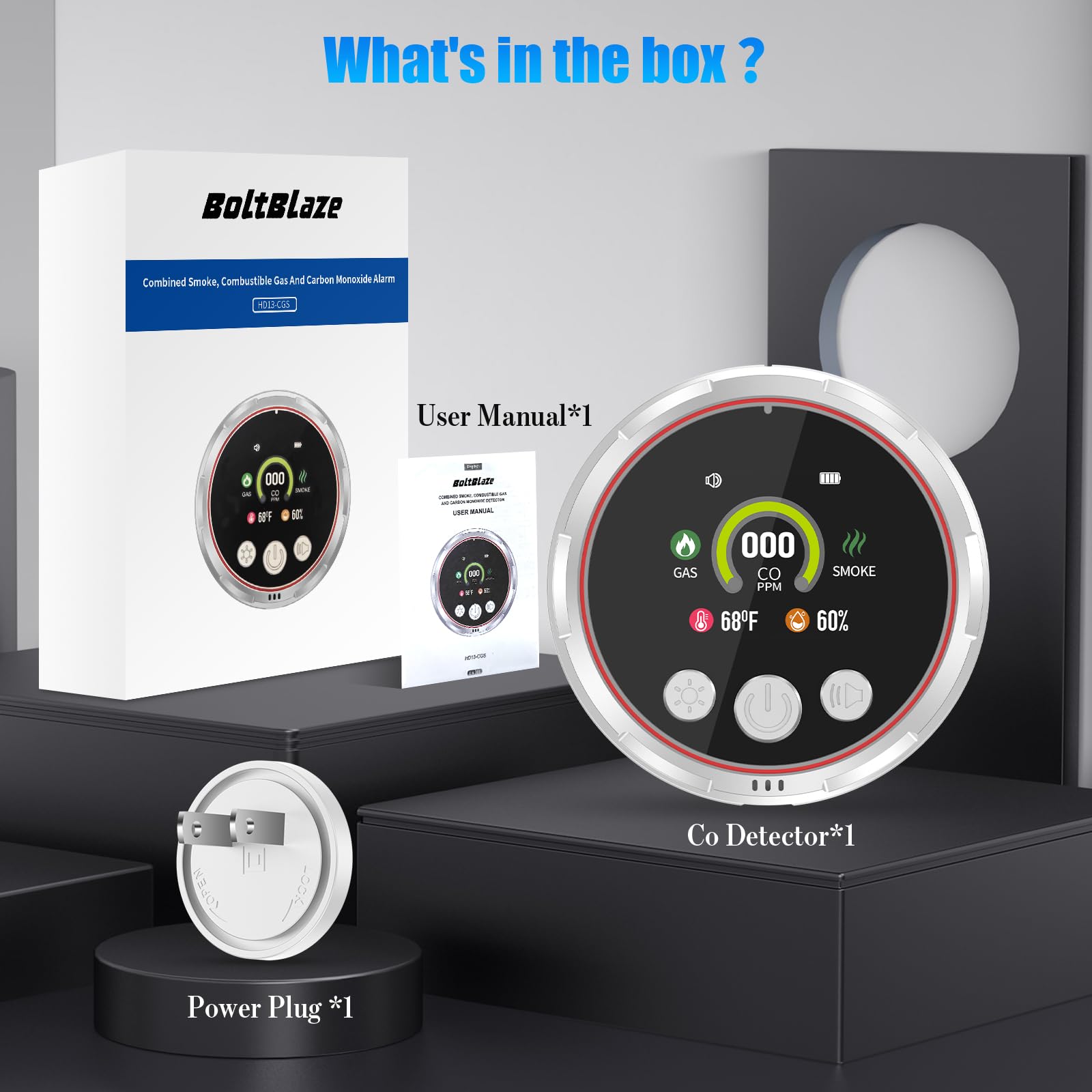 BoltBlaze 8-in-1 detector in RV setup supports multi-sensor protection