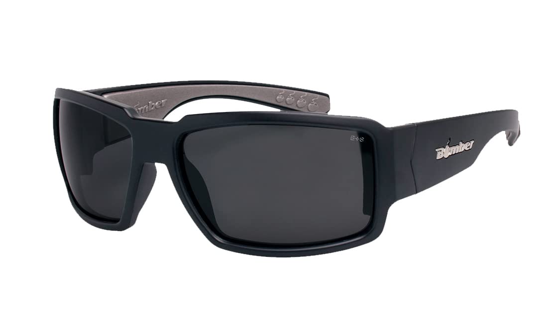 BOMBER Boogie BG103 floating sunglasses with matte black frame for water adventures.
