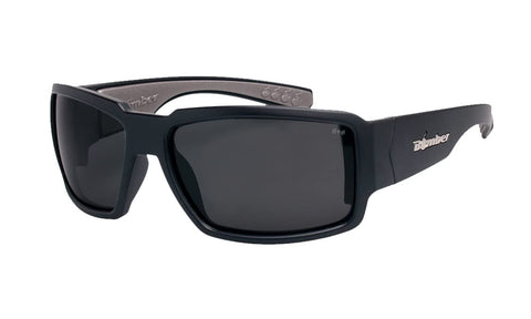 BOMBER Boogie BG103 floating sunglasses with matte black frame for water adventures.