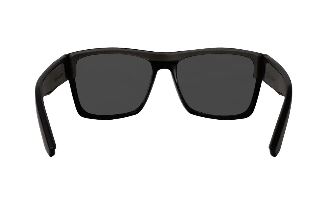 BOMBER safety glasses matte black frame styling for durable daily wear.