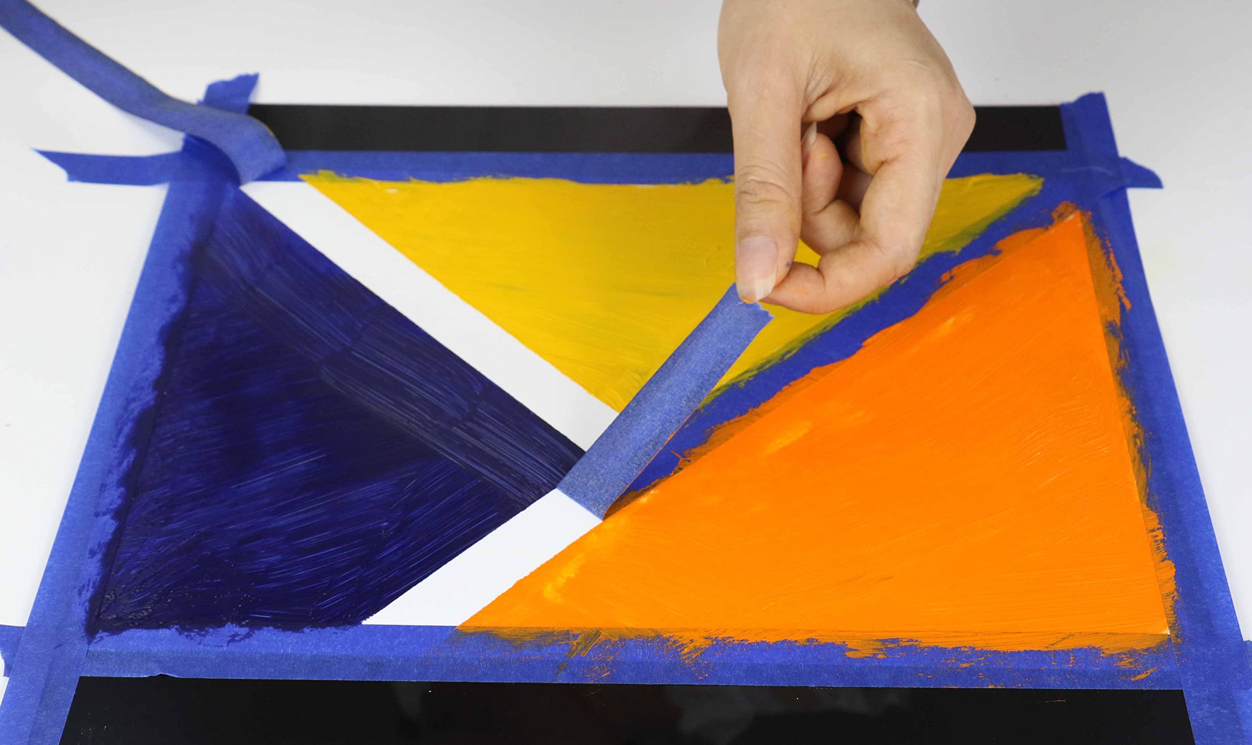 BOMEI PACK blue painters tape one inch roll for smooth surface adhesion.