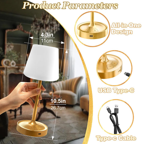 BOMFLORE gold-base wine-glass lamp adds modern decor