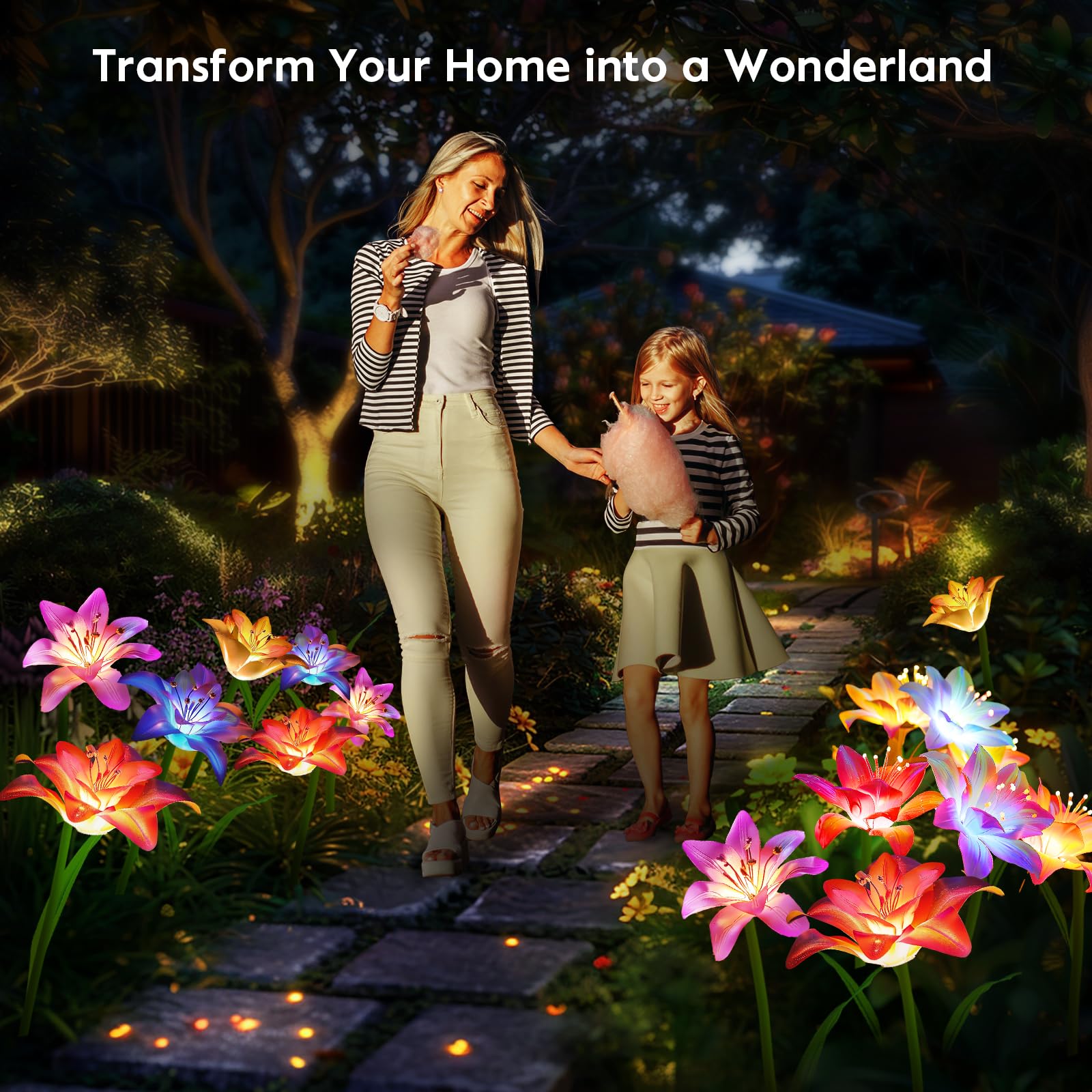 BOMIER auto on/off solar garden light powers down at dawn to save energy.