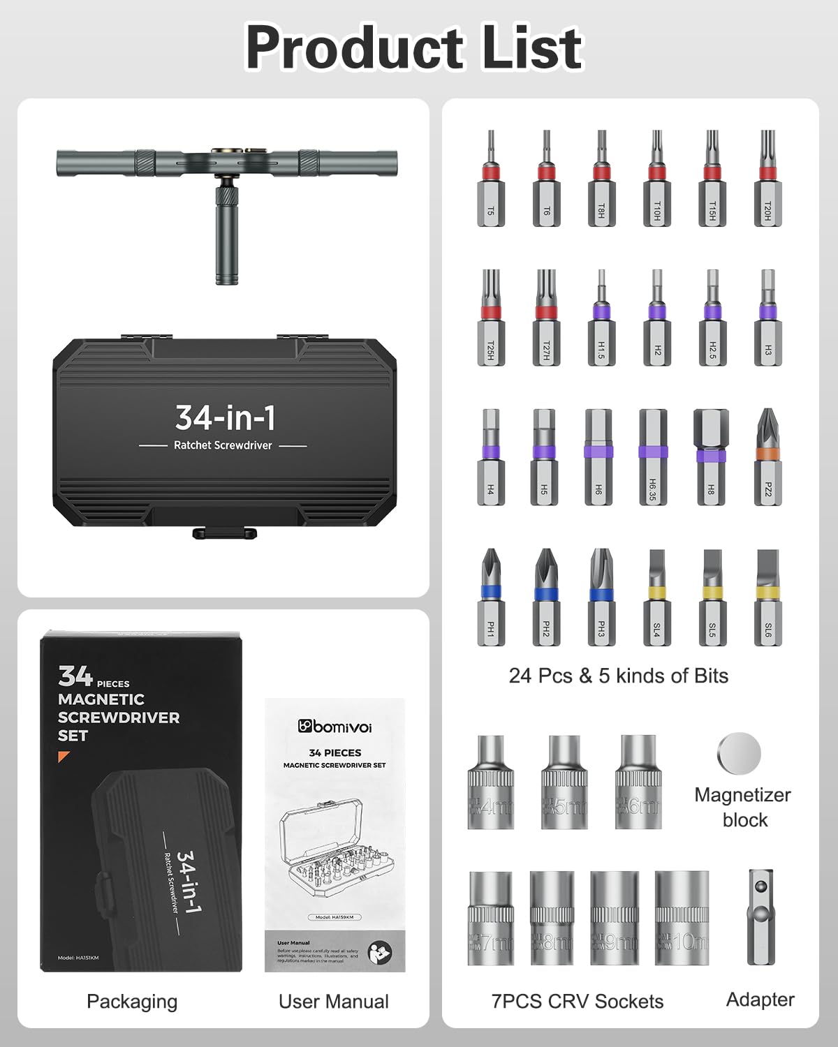 Lightweight, portable DIY repair kit for home use.