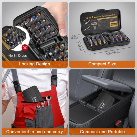 Bomivoi magnetic bits stay secure during rapid repairs.