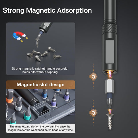 Bomivoi 40pcs S2 bits provide durable magnetic performance.