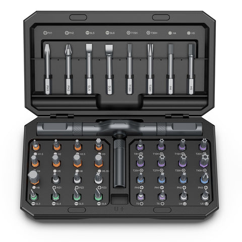 Bomivoi 42-in-1 magnetic screwdriver set with full bit selection for versatile repairs