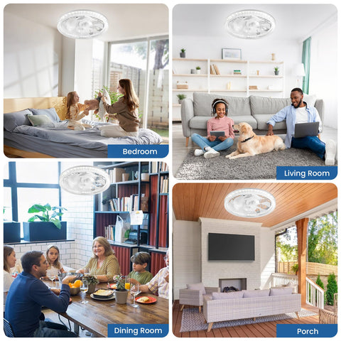 BomKra three-speed ceiling fan ideal for small rooms and offices.
