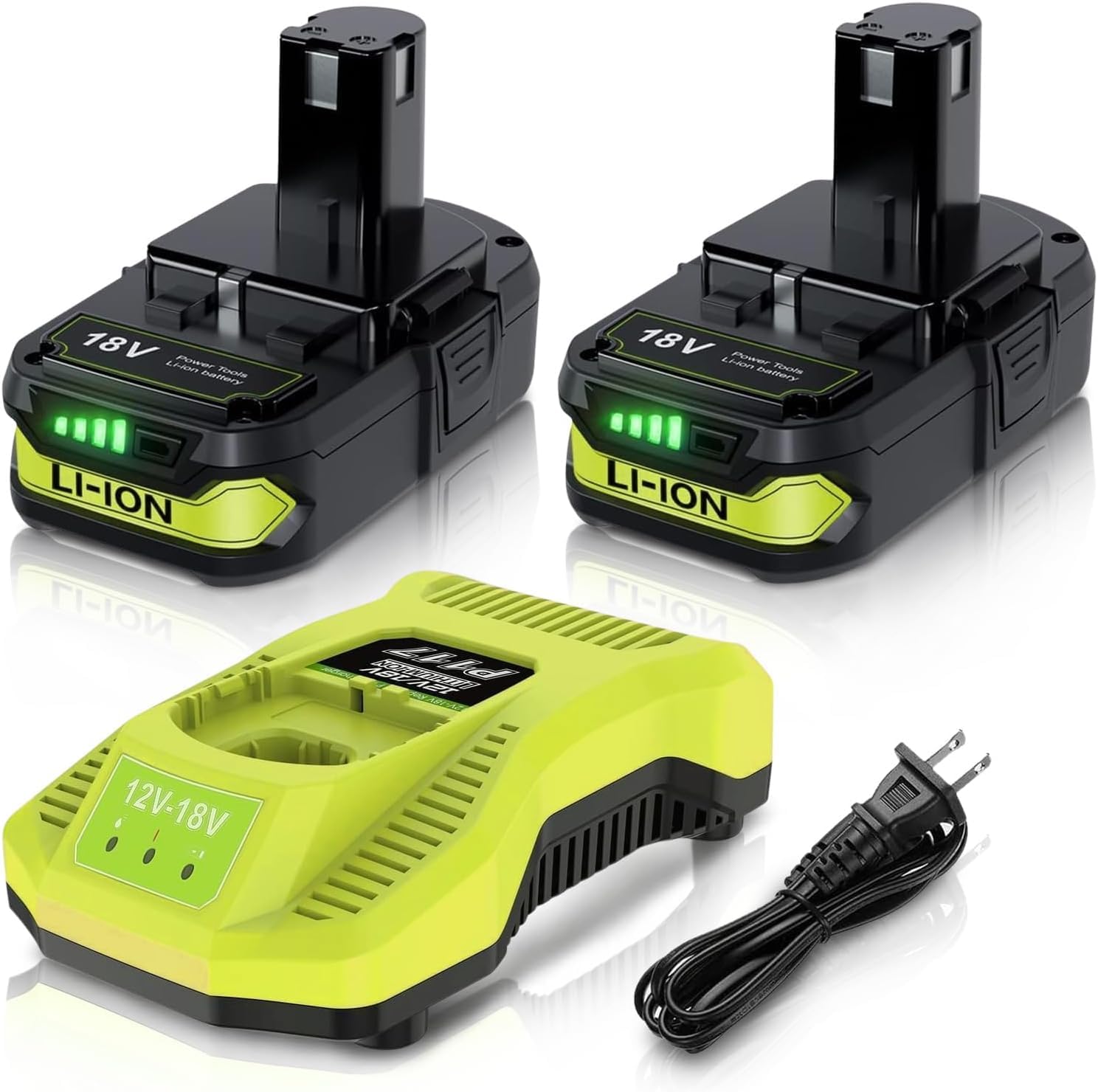Bonacell 18V 4000mAh battery powering Ryobi tools with extended runtime.