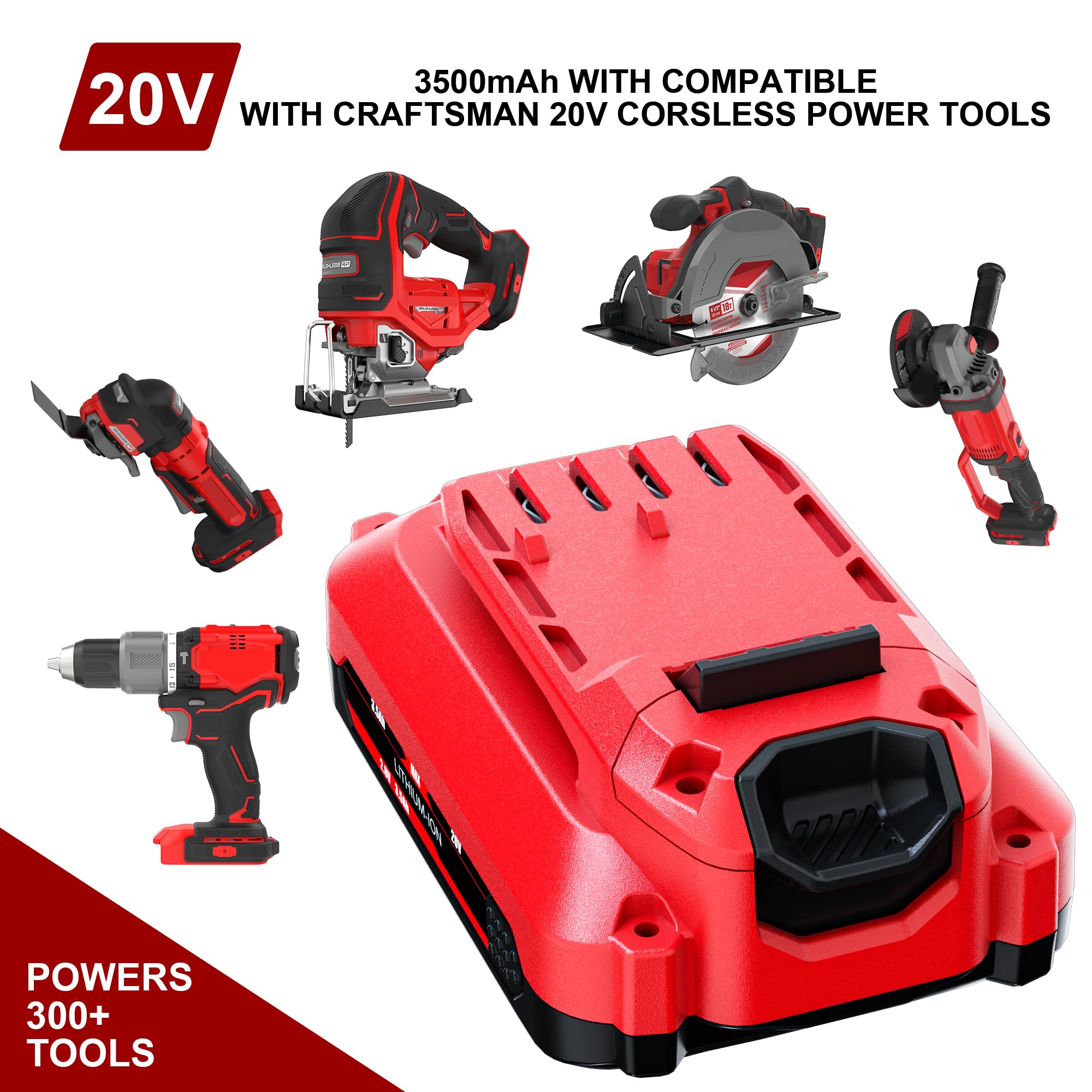 Bonacell 20V battery charger charges batteries quickly and safely.