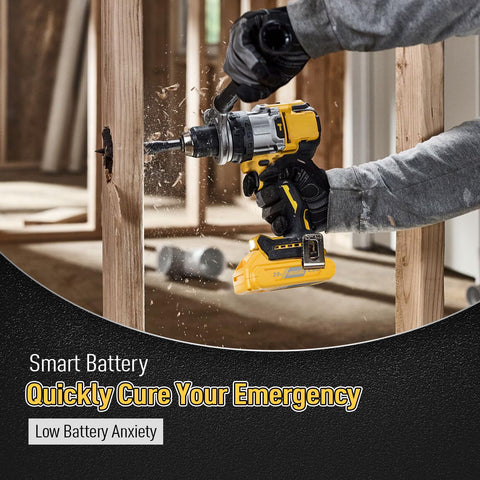 Bonacell 4Ah DeWalt battery ready for all-day use with built-in protections.