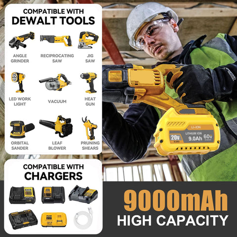 Bonacell durable high-capacity battery in use, bottom view, long-lasting power for heavy-duty tools.